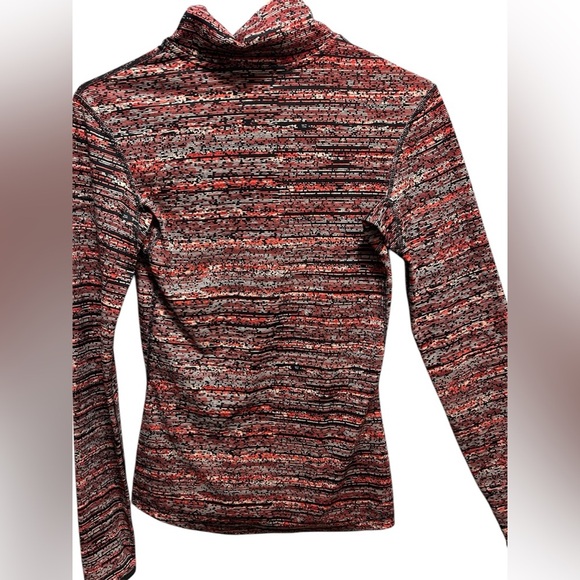 NIKE PRO DRI FIT RED BLACK AND WHITE QUARTER ZIP LONG SLEEVE TOP - Picture 3 of 3
